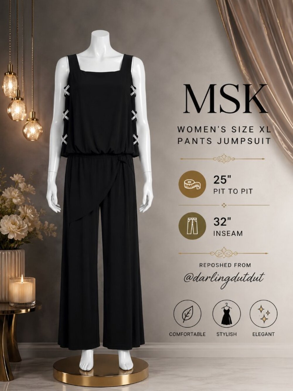 MSK Jumpsuit Women's size XL
